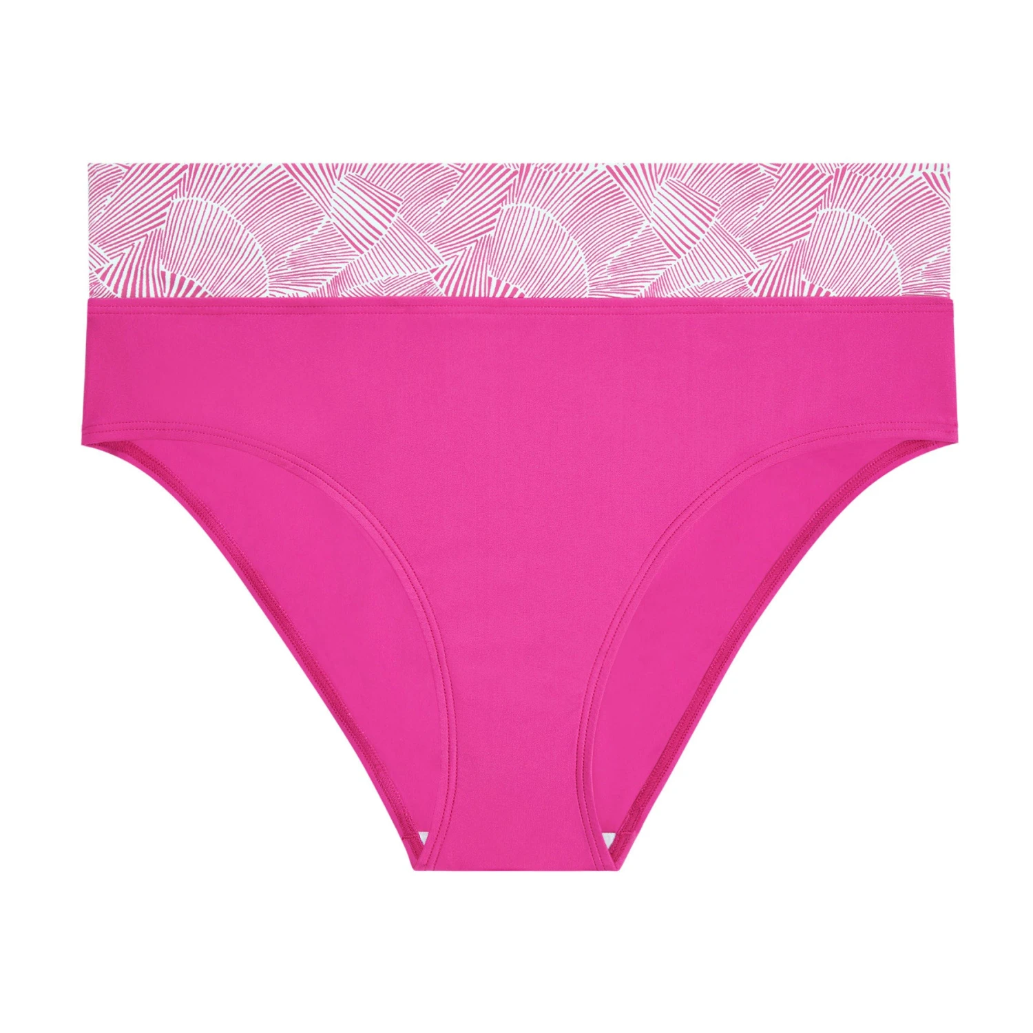 Culotte Haute De Bain Fuchsia PALMARIA 1 Culotte Haute De Bain Fuchsia PALMARIA
